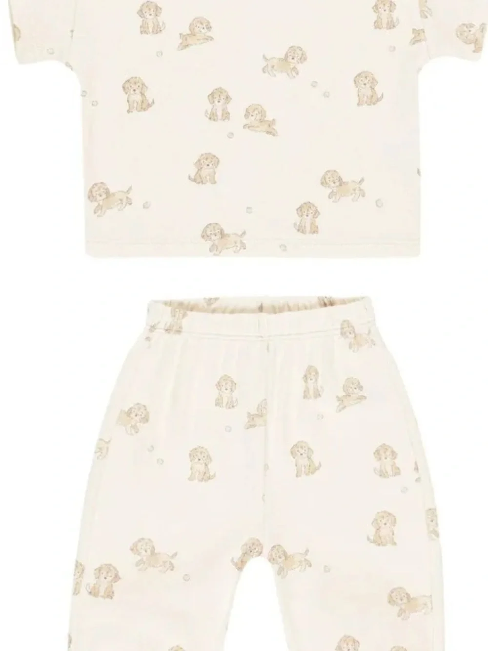 NWT Quincy Mae Puppy Print Matching Set